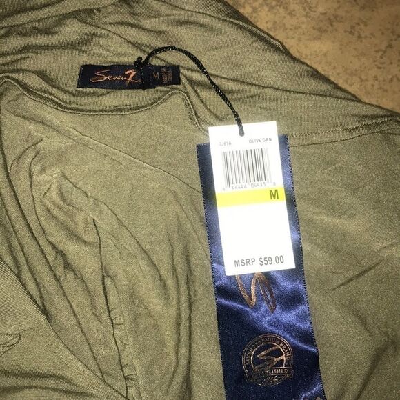 Seven7 Oversized T-Shirt Dress Draped Back - Picture 5 of 8